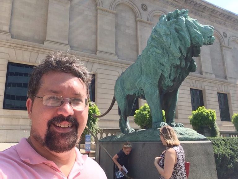 Us at the Chicago Art Institute.