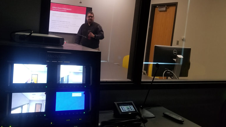 Me, presenting at World Usability Day from the ISU UX Lab.