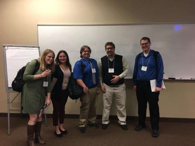 Me, with some grad students in St. Paul, MN.