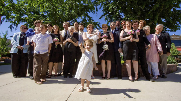 Our wedding day, 2008.