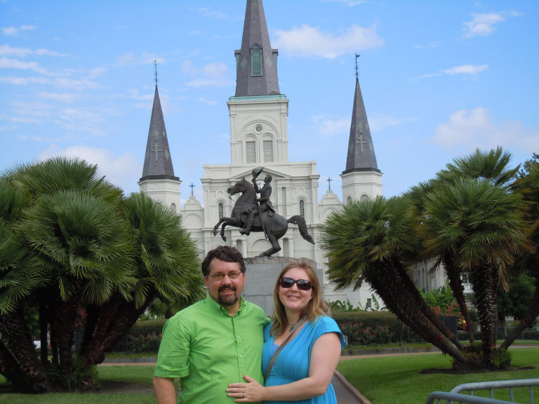 In Jackson Square, New Orleans.