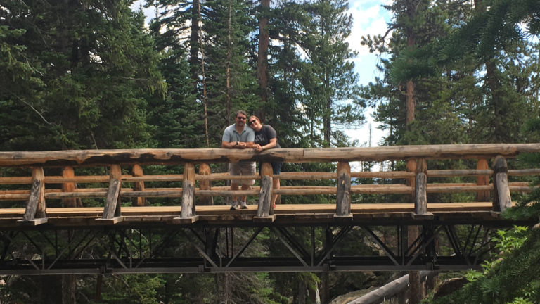 Alisha and me, at Rocky Mountain National Park.