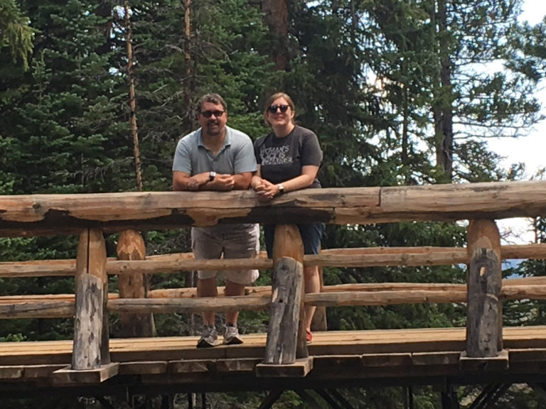 Alisha and me at Rocky Mountain National Park.