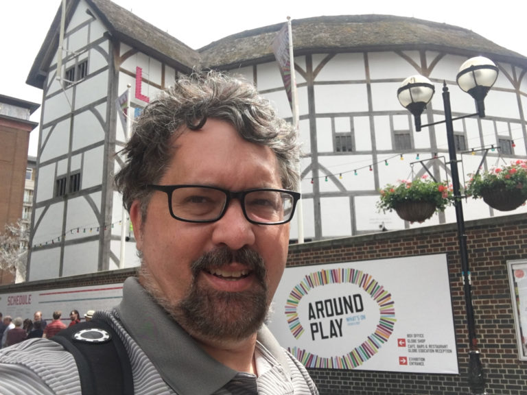 At the Globe, having just seen _Twelfth Night_.