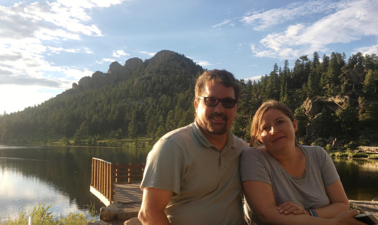 Alisha and me at Rocky Mountain National Park.