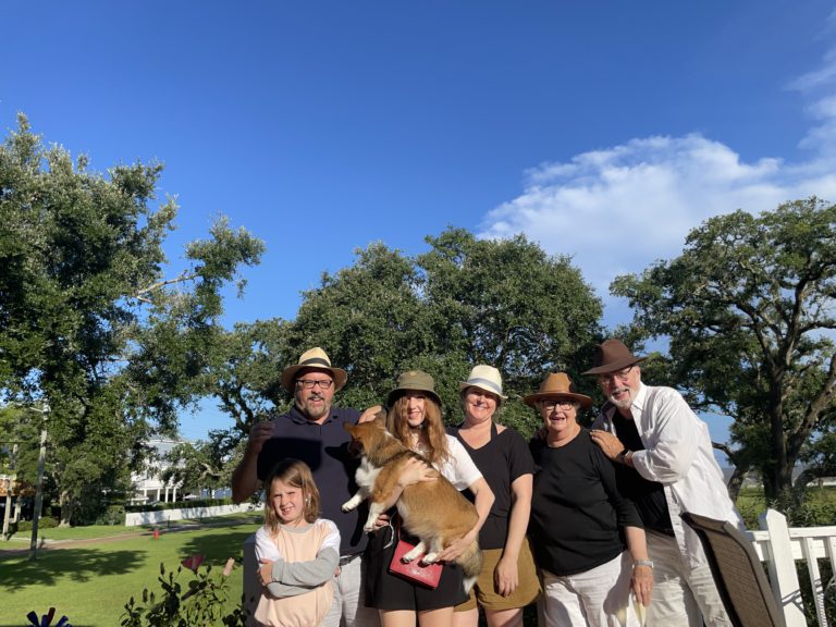 Everyone (but Rosie) put on a hat!