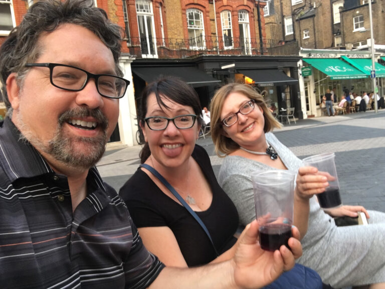 Enjoying South Ken on a summer afternoon.