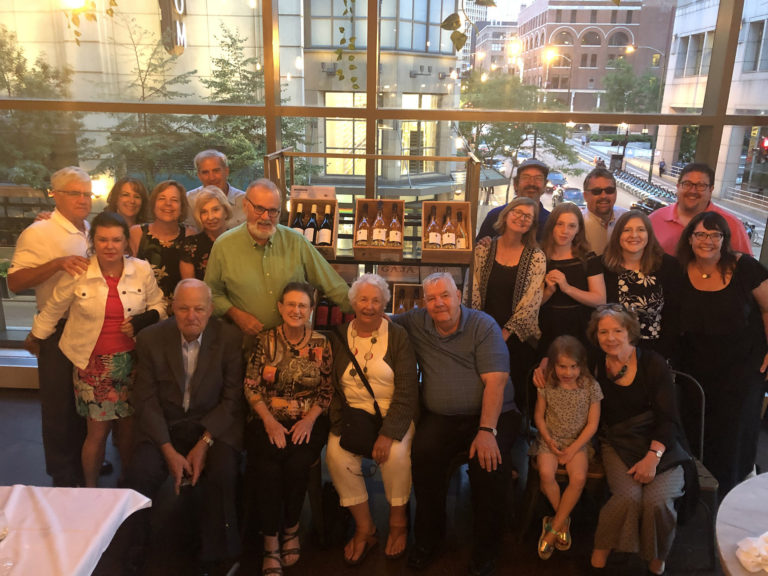 In Chicago, with family.