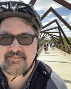 Us, on the High Tressel Trail bridge.