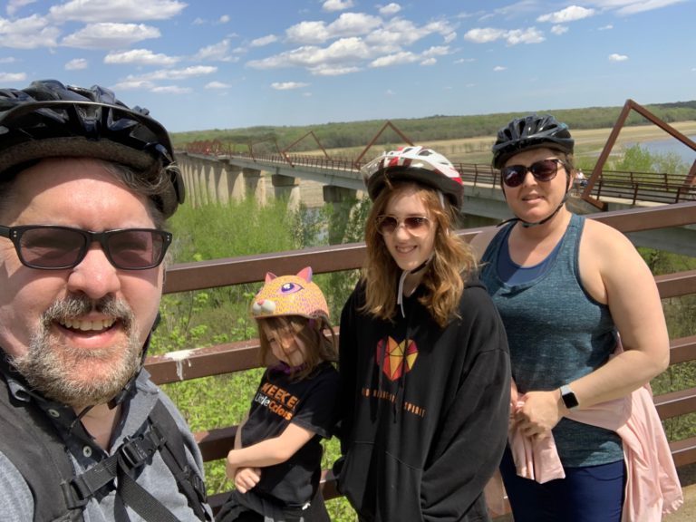 At the High Tressel Trail bridge.