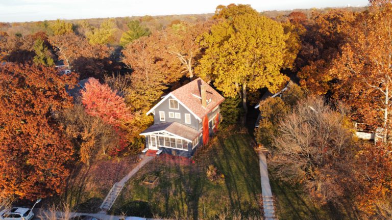 Our old Ames house was absolutely gorgeous in the fall.