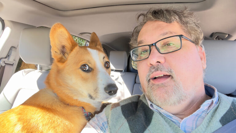Fred and Me, in the Car