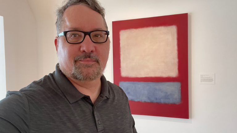 Me, in front of a Rothko in the Des Moines Art Center.