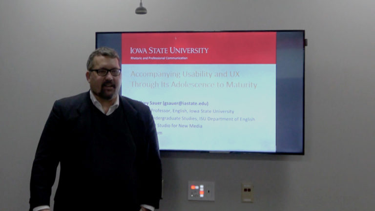 Presenting 'Accompanying Usability and UX' for World Usability Day, 2019.