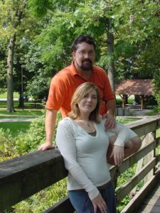Alisha and me, before the wedding.