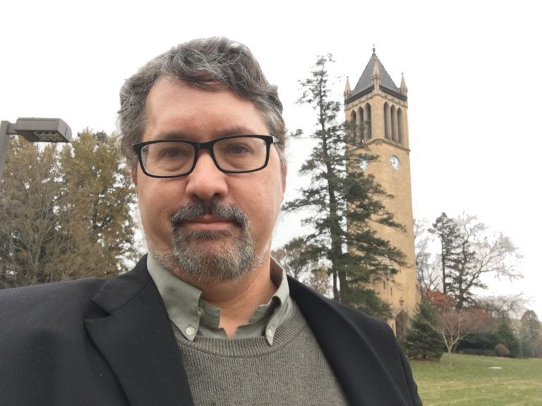 A photo of myself and the ISU Campanile.