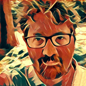 Me, stylized, in Brookside Park.
