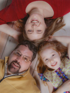 The three of us, before K was born.