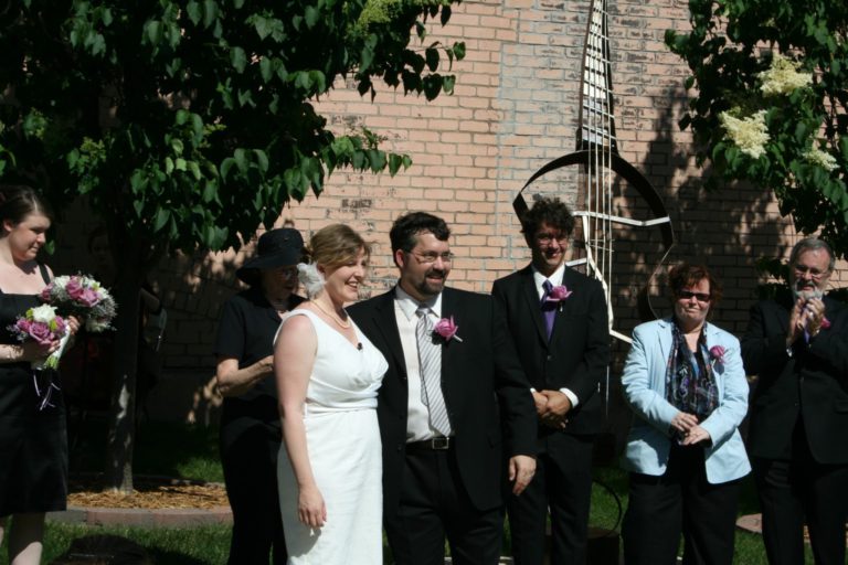 Our wedding ceremony, 2008.