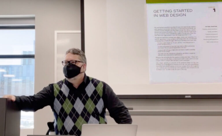 Teaching Web Design, during the pandemic.