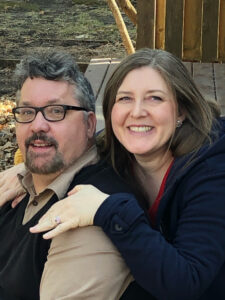 Alisha and me, on the back porch.