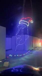 Christmas lights in either Easter Island or Indian Wells.