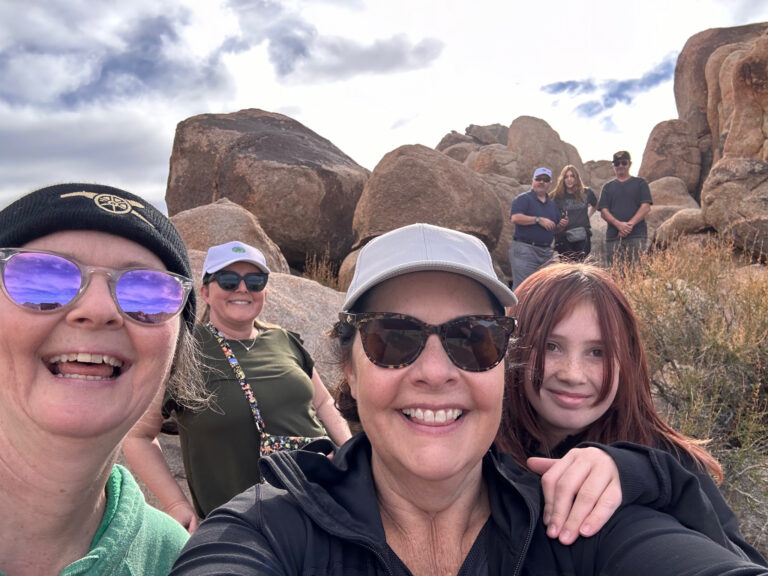 Us, together at Joshua Tree National Park. (Photo by Ellen Escarcega.)
