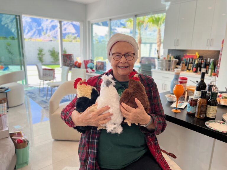 Everyone loves cuddly, stuffed chickens.