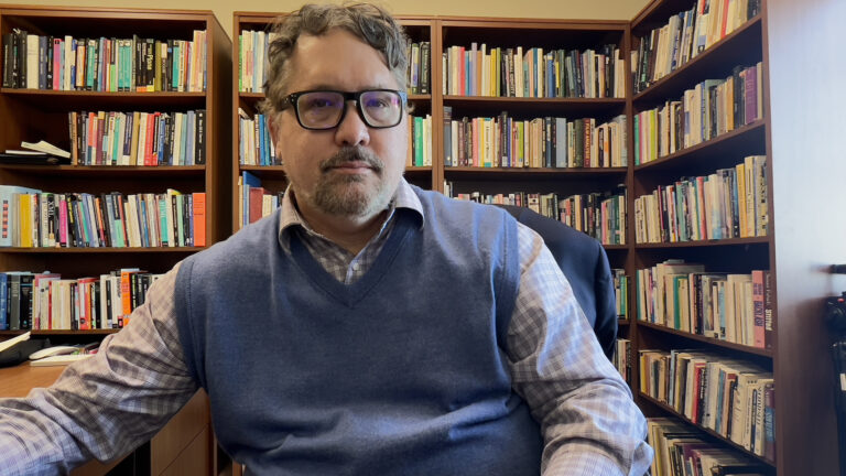 Me, at my desk in my new office.