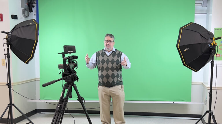 Geoff, in the TTU English Media Lab.