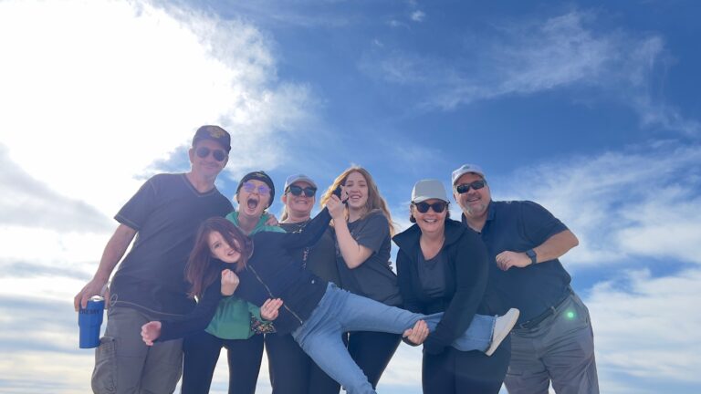 Us, having fun together at Joshua Tree National Park.