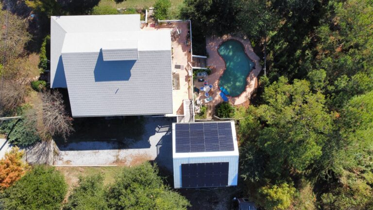 The Waveland house, now solar-powered.