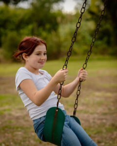 Charlie, on the Waveland swing.