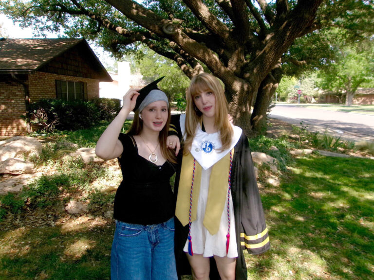 Quinn and Charlie, at Graduation.