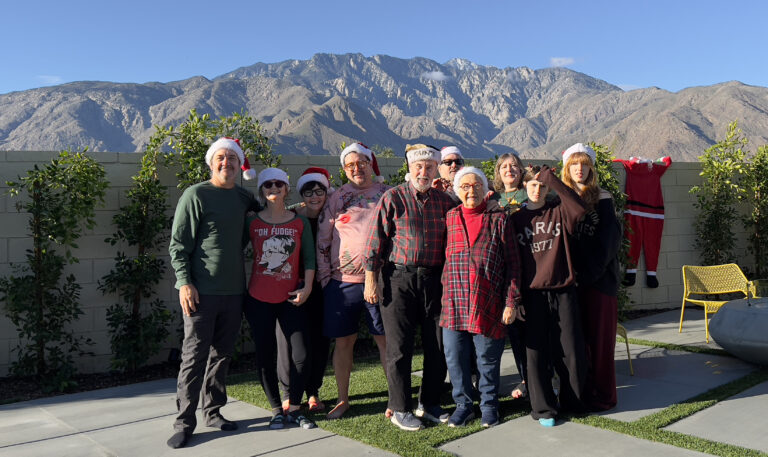 The Family in Palm Springs, Christmas 2025.