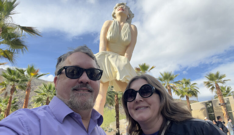 Alisha, Marilyn Monroe and Me, in Palm Springs.